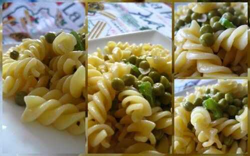 Fusilli con piselli