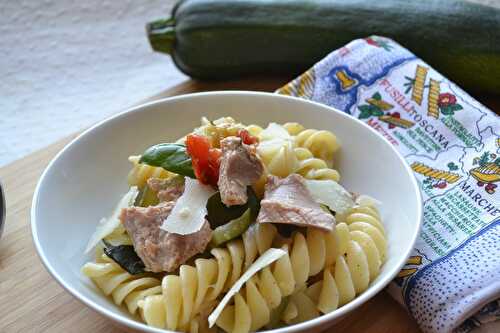 Fusilli géants aux courgettes et au thon