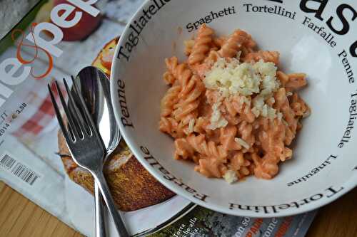 Fusilli sauce tomates et fromage frais