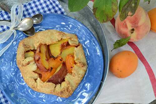 Galette alle pesche e albicocche