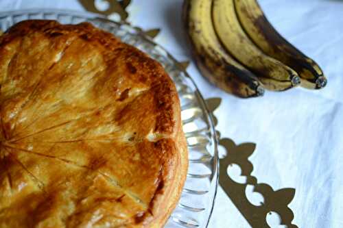 Galette des rois à la crème d'amande et bananes