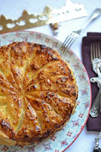 Galette des Rois, crème à l'amande, mangue fraiche sans oeuf