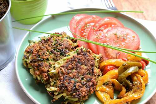 Galettes flocons d'avoine courgette végétarien