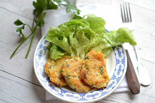 Galettes millet carotte végétarien