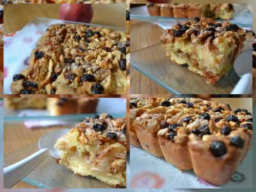 Gâteau aux pommes, amandes, cannelle