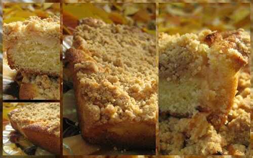 Gâteau façon crumble à la pomme et à la cannelle