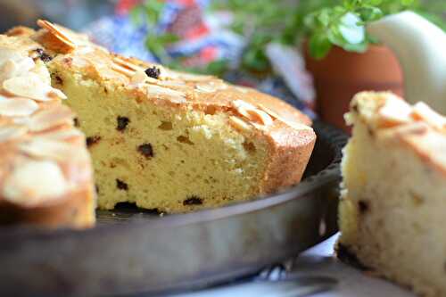 Gâteau moelleux chocolat amandes effilées