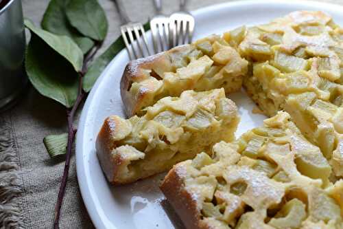 Gâteau renversé à la rhubabe