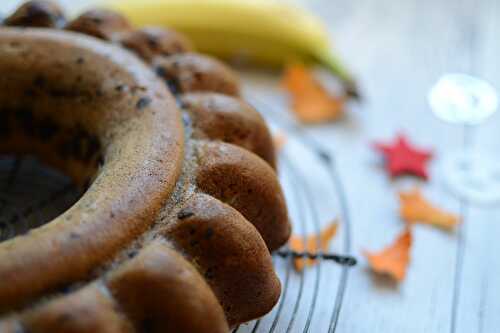 Gâteau santé bananes et chocolat