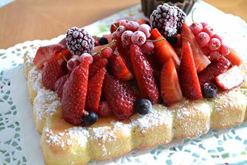 Gâteau tarte aux fraises