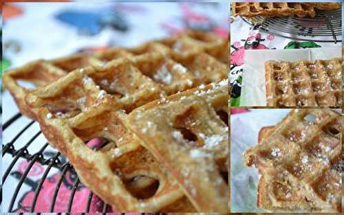 Gaufres à la noisette et à la cannelle