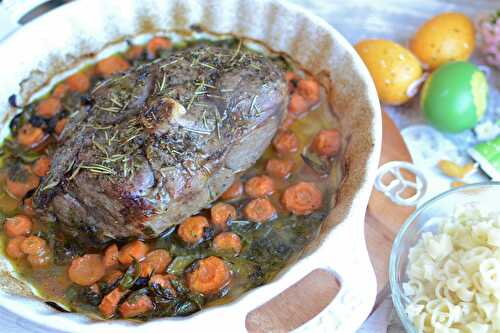 Gigot d'agneau pâtes bretzels partenaraiat