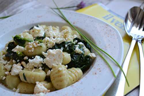 Gnocchi aux épinards et féta