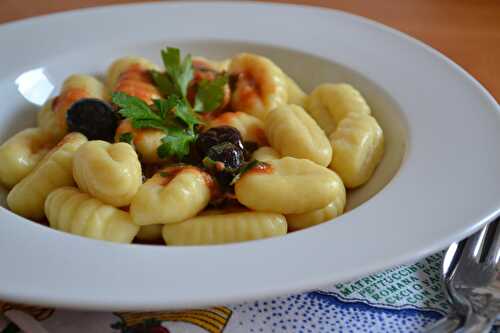 Gnocchi sauce anchois