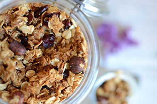 Granola croutillant amandes noisettes et cranberris