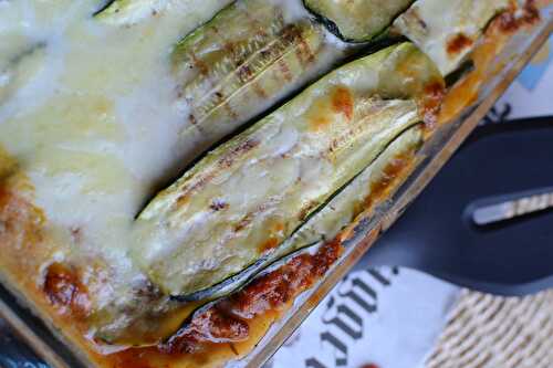 Lasagne aux courgettes grillées et à la viande