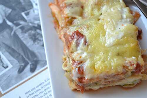 Lasagne aux tagliatelles de courgettes