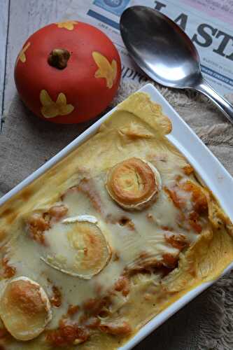 Lasagne butternut et fromage de chèvre végétarien