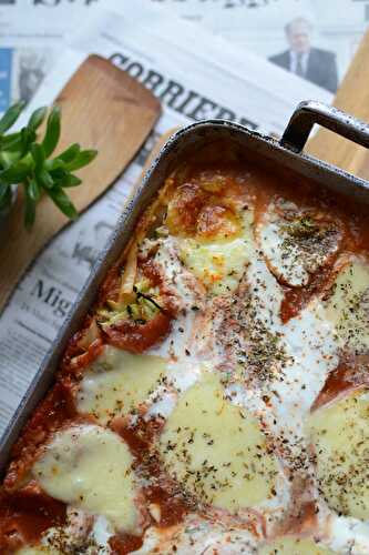 Lasagne courgettes ricotta végétarien