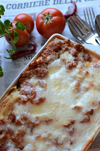 Lasagne thon courgettes grillées