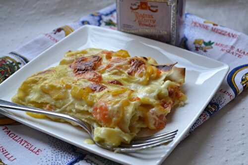 Lasagnes aux carottes et au curry