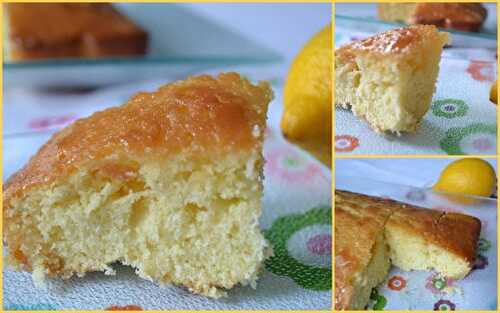 Lemon Drizzle Cake (cake glacé au citron)