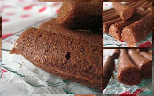 Les Fingers choco marron d'Eglantine