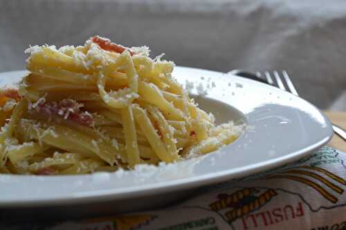 Linguine à la carbonara