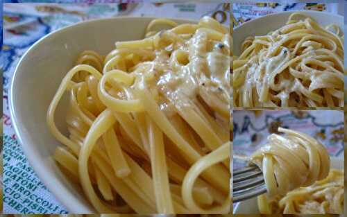 Linguine crémeuses au Saint Agur