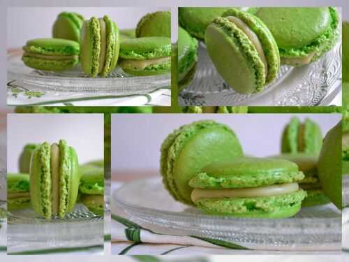 Macarons au thé Matcha