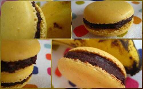 Macarons chocolat banane