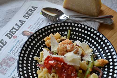 Maccheroni aux petits légumes