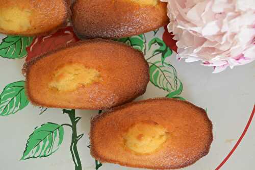 Madeleines à l'eau de fleur d'oranger