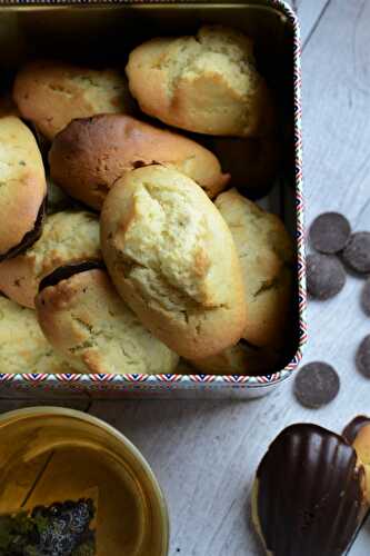 Madeleines à l'huile d'olive et aux noisettes