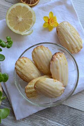 Madeleines à la farine de petit épeautre et citron