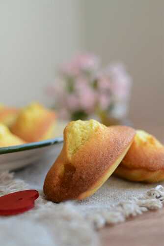 Madeleines à la pêche confite Jours Heureux