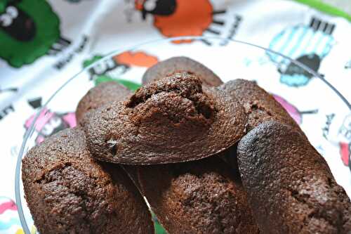 Madeleines au chocolat et chuncks chocolat blanc