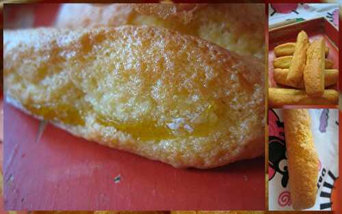 Madeleines longues aux zestes de citron