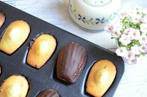 Madeleines orange chocolat