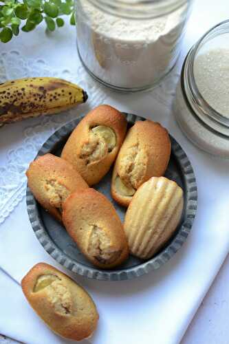 Madeleines rhum banane