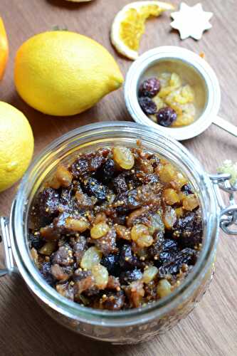 Mincemeat - confiture de fruits secs de Noel