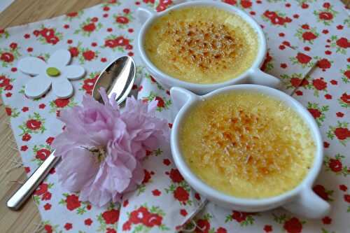 Mini crèmes brulées au combava