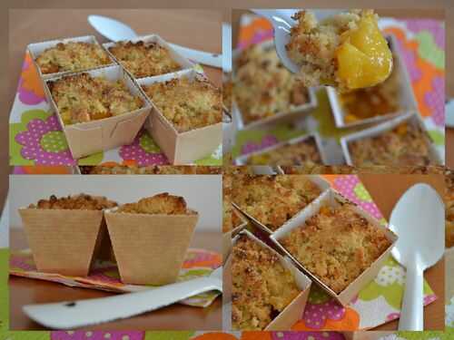 Mini Crumble abricots pêches et coco