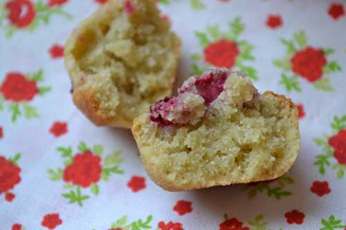 Mini financiers pistache framboises