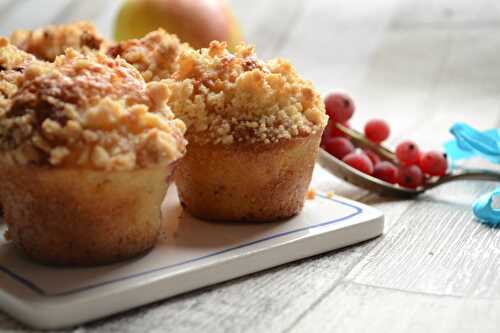 Mini muffins crumble pommes groseilles