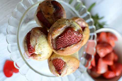 Mini Muffins fraises pavot