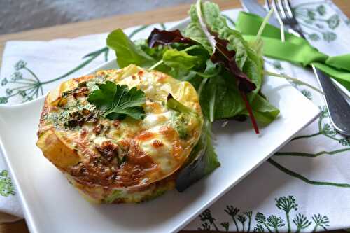 Mini Tortilla pommes de terre brocolis et féta