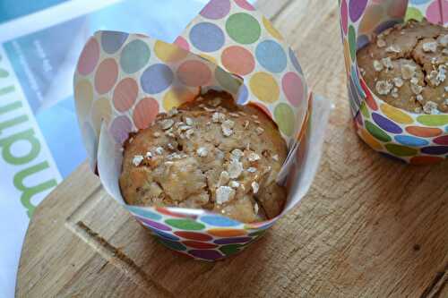 Muffins à la farine d'amidonier, poire et eau de rose