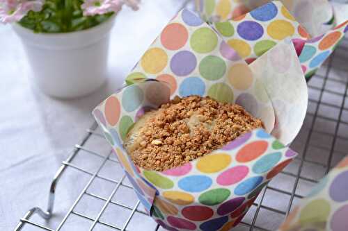 Muffins au lait fermenté, huile d'olive et pralin