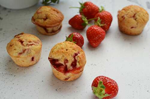 Muffins aux fraises sans beurre